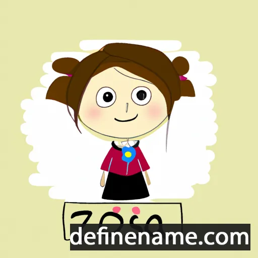 cartoon of the name Zosia