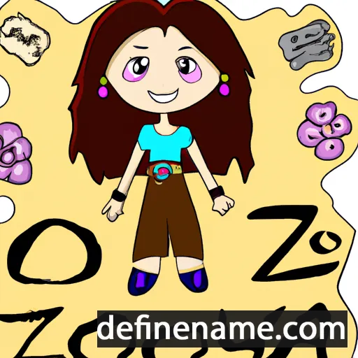 cartoon of the name Zoya