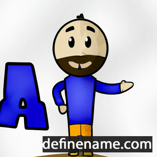 cartoon of the name 'Abal