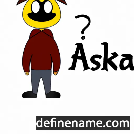 cartoon of the name Ååskaž