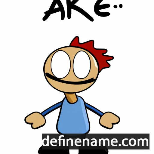 cartoon of the name Aåke