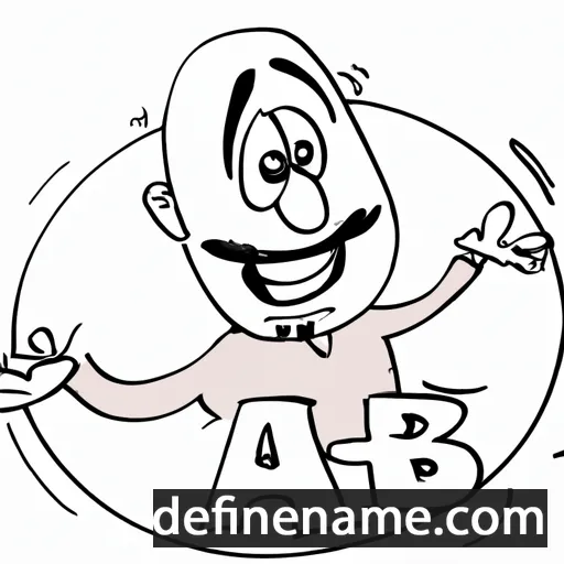 cartoon of the name Aab