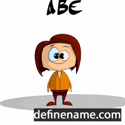 cartoon of the name Aabke