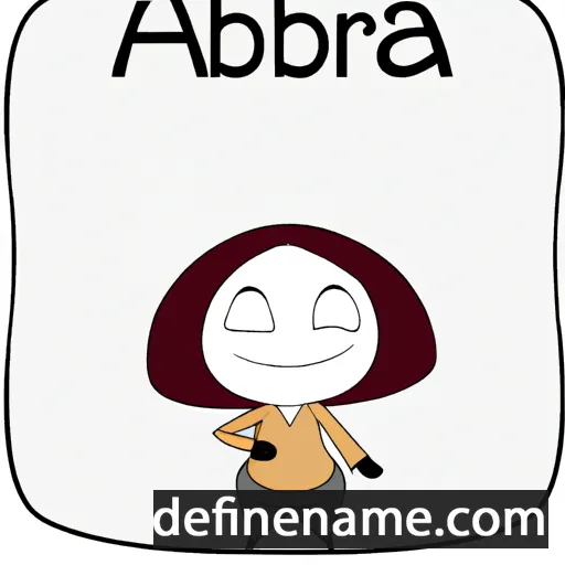 cartoon of the name Aabra