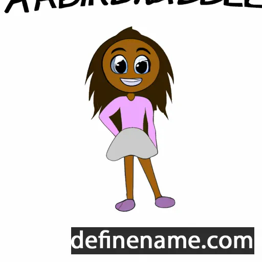 cartoon of the name Aabriella