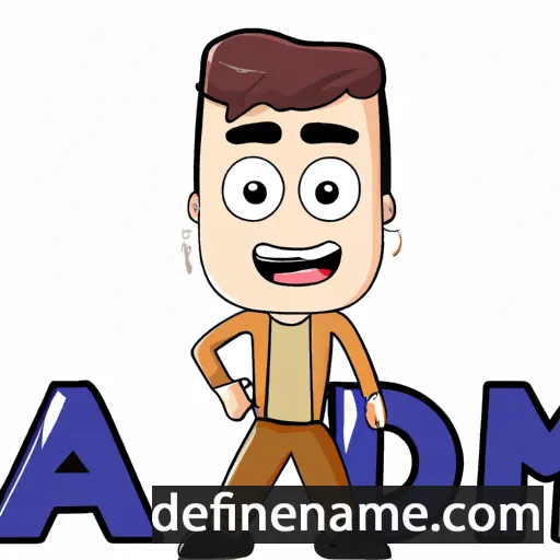 cartoon of the name Aadam