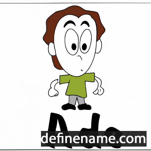 cartoon of the name Aade