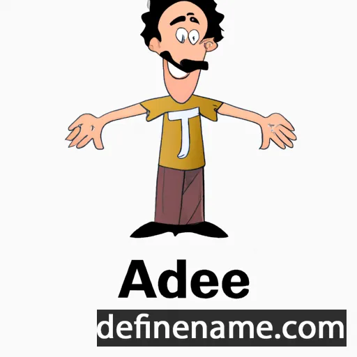 cartoon of the name Aadel