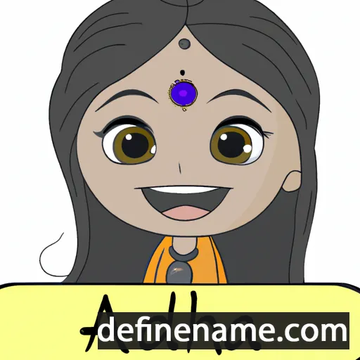 cartoon of the name Aadhira