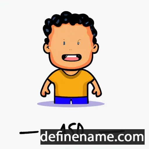 cartoon of the name Aadish