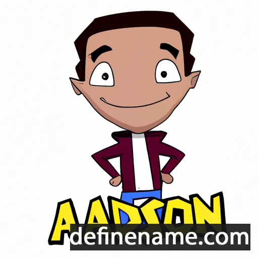 cartoon of the name Aadison