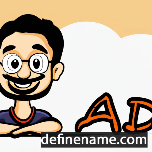 cartoon of the name Aadit