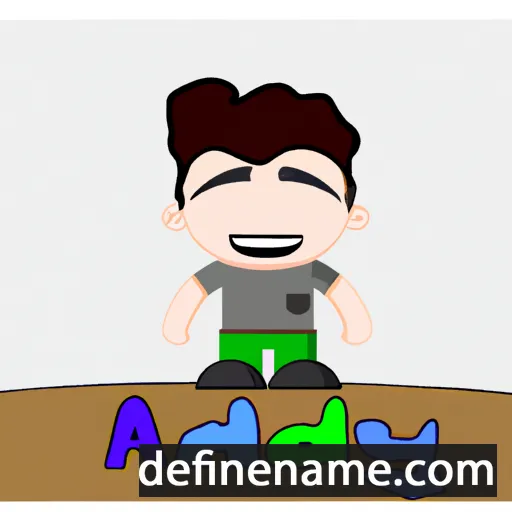 cartoon of the name Aadny