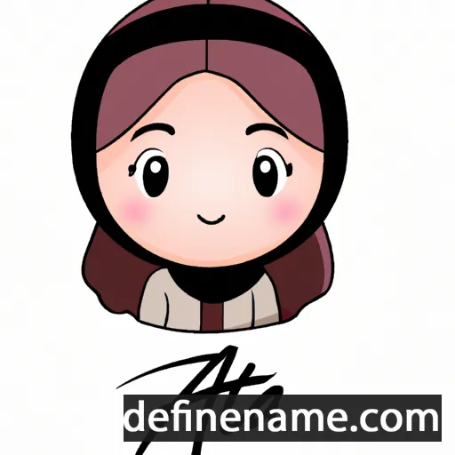 cartoon of the name Aafia