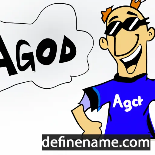 cartoon of the name Aagodt