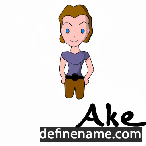 cartoon of the name Aaike