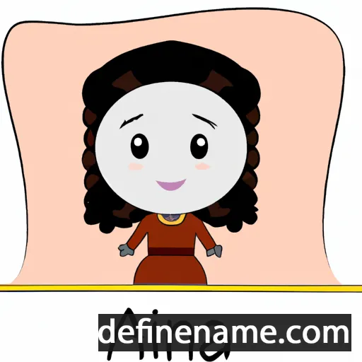 cartoon of the name Aaina