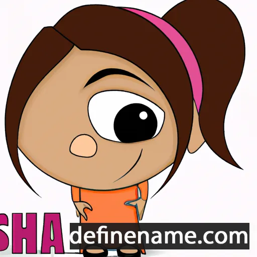 cartoon of the name Aaisha