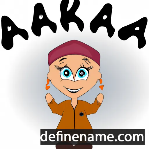 cartoon of the name Aakä