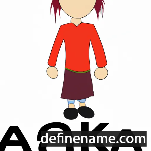 cartoon of the name Aaka