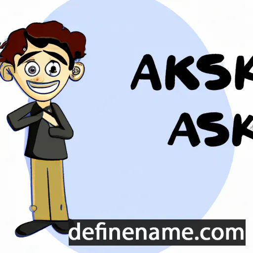 cartoon of the name Aakanksh