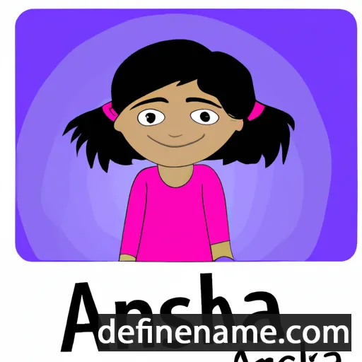 cartoon of the name Aakanksha