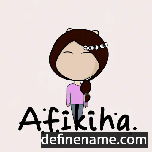 cartoon of the name Aakifah