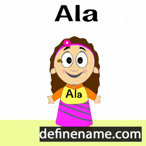 cartoon of the name Aala