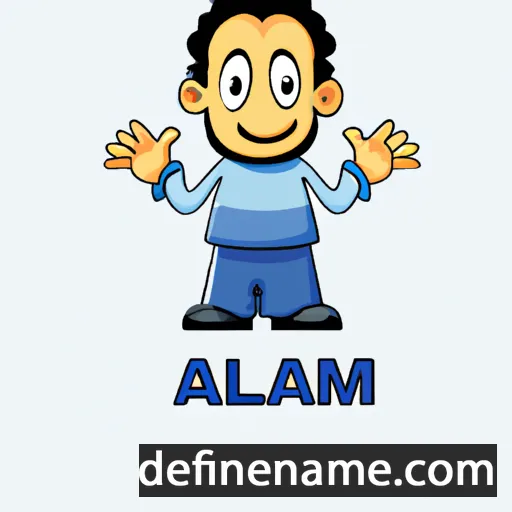 cartoon of the name Aalam