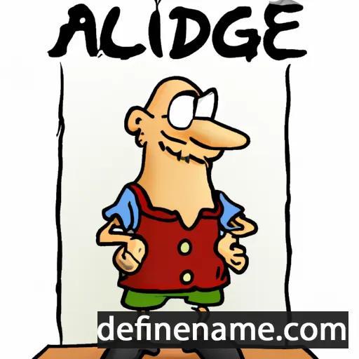 cartoon of the name Aaldrig