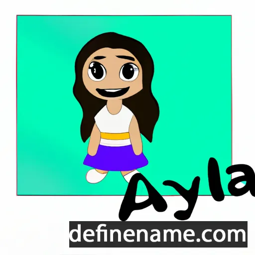 cartoon of the name Aaleiya