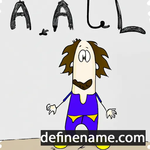 cartoon of the name Aalf