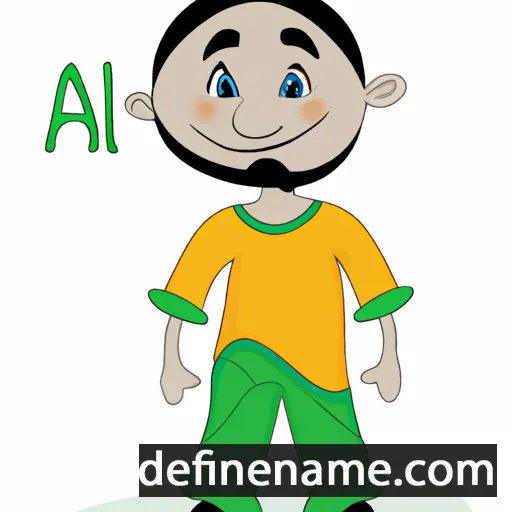 cartoon of the name Aali