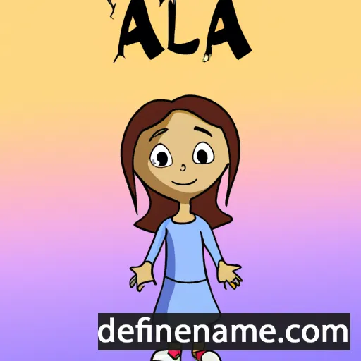 cartoon of the name Aalia