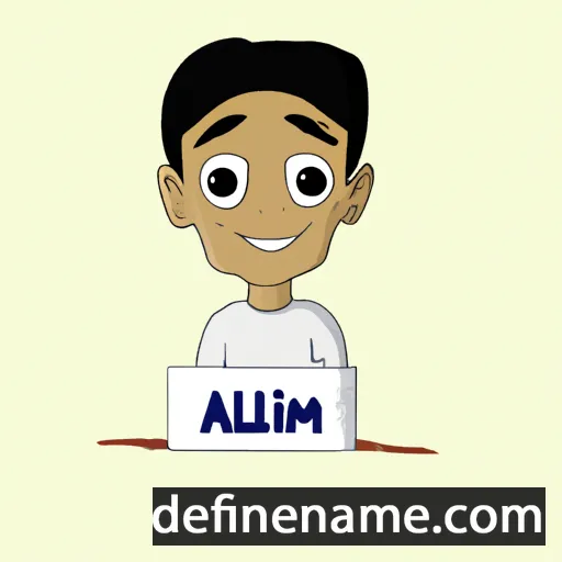 cartoon of the name Aalim