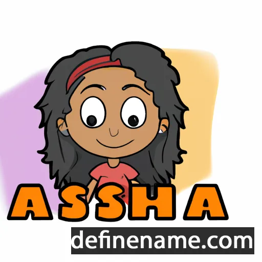 cartoon of the name Aalisha