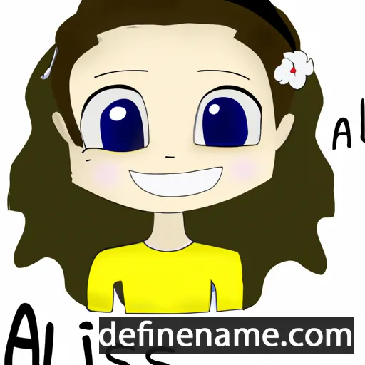 cartoon of the name Aalissi