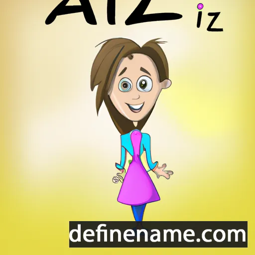 cartoon of the name Aaliz