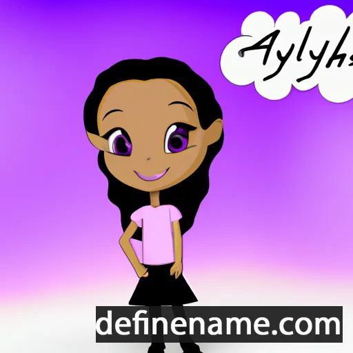 cartoon of the name Aalyiah