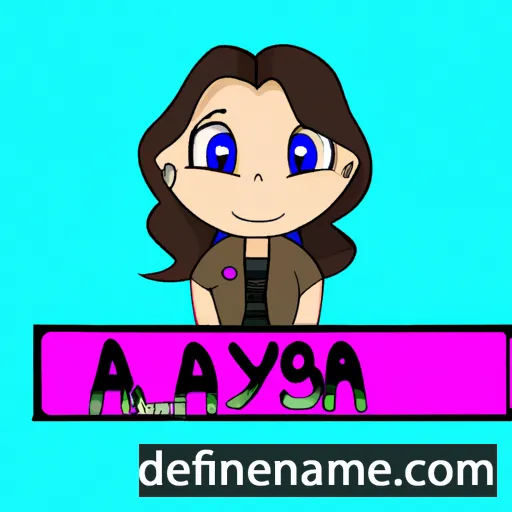 cartoon of the name Aalyssa