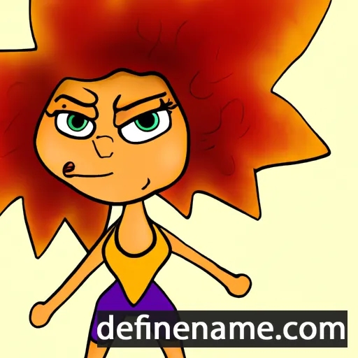 cartoon of the name Aamber