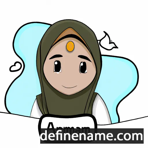 cartoon of the name Aamirah