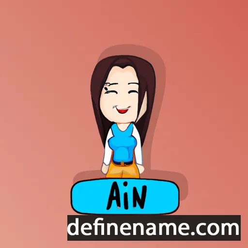 cartoon of the name Aani