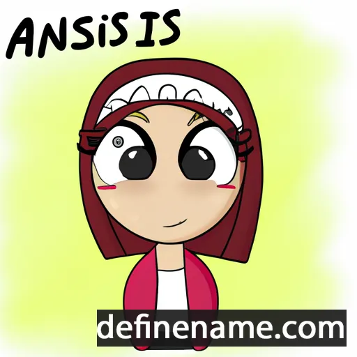 cartoon of the name Aanissi