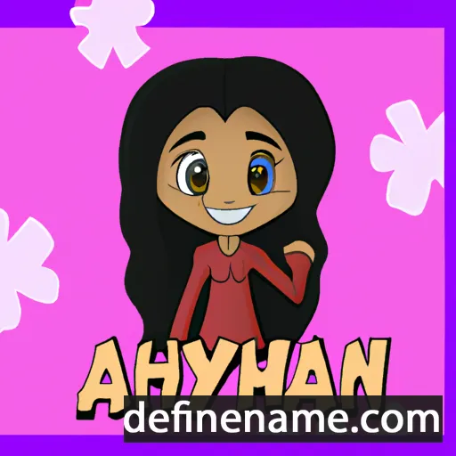 cartoon of the name Aaniyah