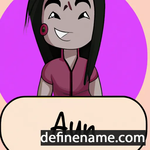 cartoon of the name Aannu