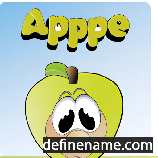 cartoon of the name Aapel