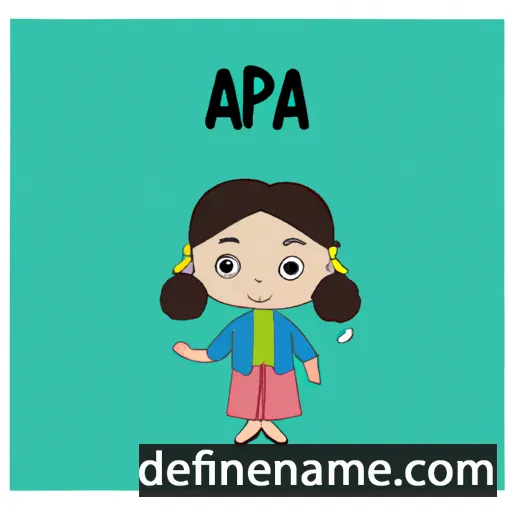 cartoon of the name Aapia