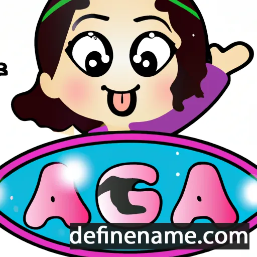 cartoon of the name Aaqa