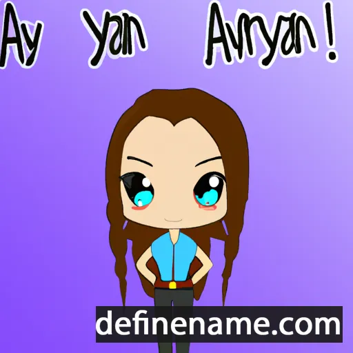 cartoon of the name Aaralynn